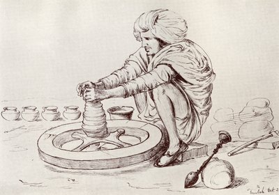 Pottenbakkerswiel, Simla, India, uit 